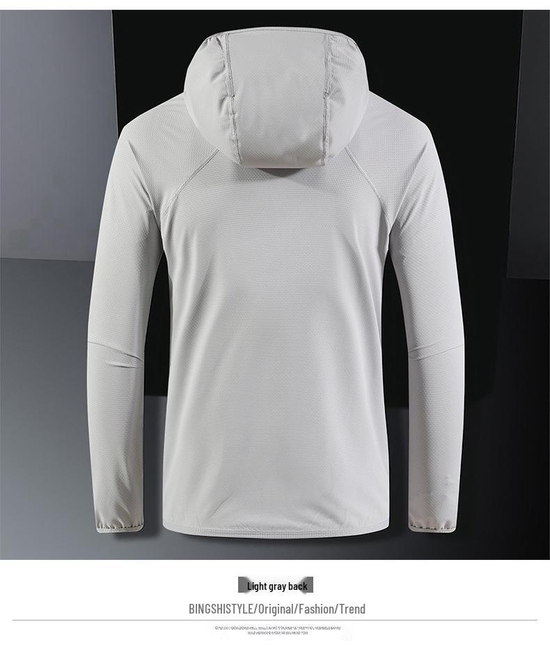 Unisex Summer Ice Silk Sun Protection Hooded Jacket for Outdoor Sports & Fishing