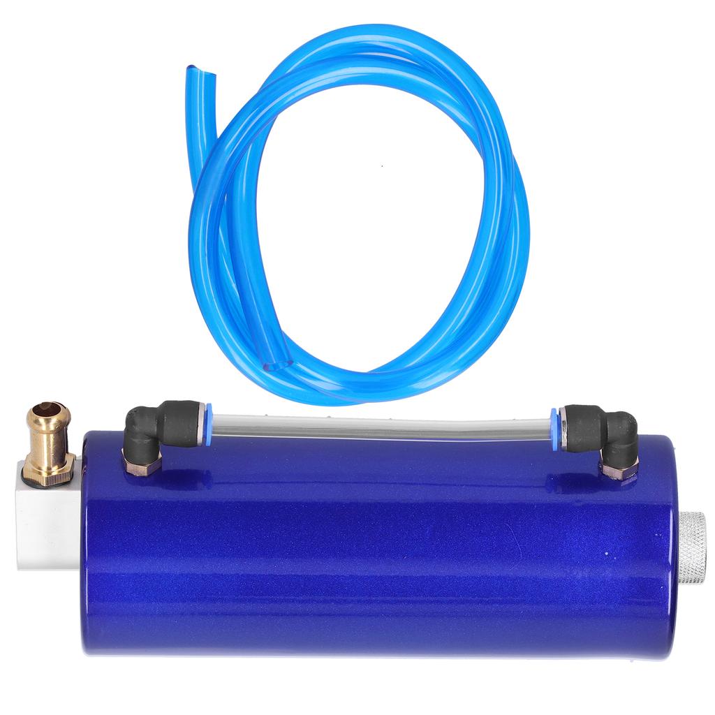 Kit Canistră Rezervor Colector Ulei Universal cu Furtun Ulei, Suport, Coliere, Piuliță Șurub, Conector Albastru