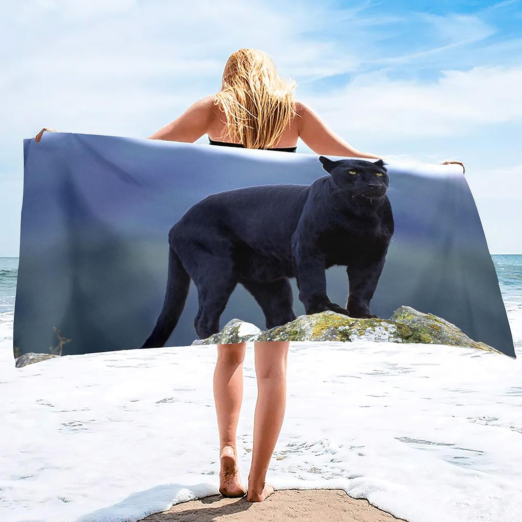 Animal Leopard Print Series Seaside Vacation Beach Towel Swimming Bath Towel Sports Towel