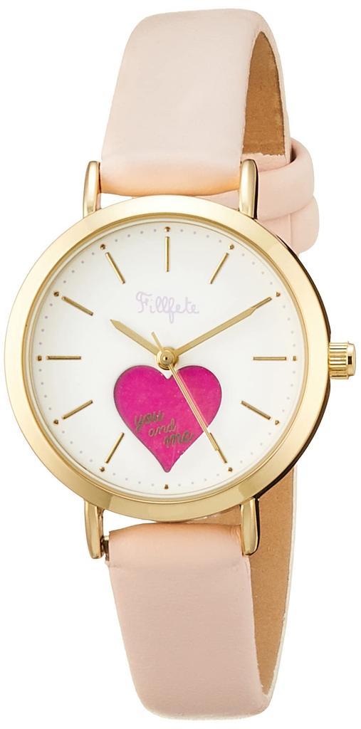 [Fieldwork] Watch Analog Shake Gold Leather Strap KDS012-3 Women's Pink