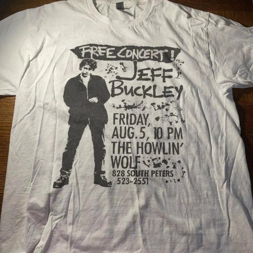 Jeff Buckley Rock Rare Design White Unisex Tshirt Reprint Vtg S-5XL KH14253