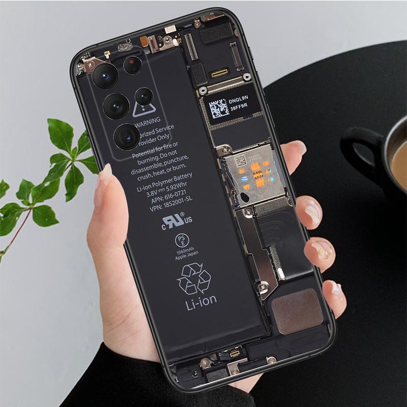 Θήκη τηλεφώνου για Samsung Galaxy A73 A53 A13 A22 A12 A32 A71 A21S A33 A52 A72 A41 A50 A70 A31 M31 Μπαταρία μητρική πλακέτα κυκλώματος