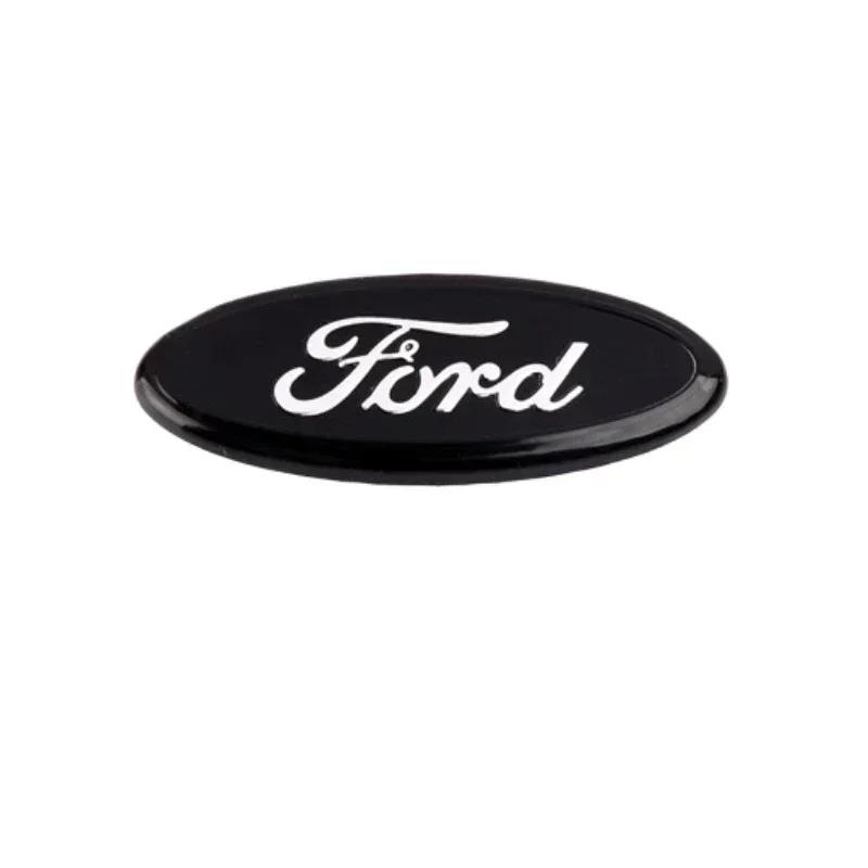58x22mm Alloy Auto Steering Wheel Emblem Sticker for Ford Fusion Ranger Ecosport Fiesta Kuga Edge Focus Mk4 Mondeo Escape ST GT