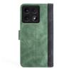 For Xiaomi 14T Wallet Case Leather Phone Cover Splicing Color