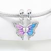 Copper Colorful Butterfly Insect Beads Original Pendants Bracelet Charm Jewelry Party Diy Trendy Gifts