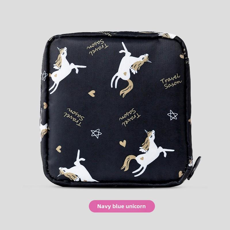 Large Capacity Cartoon Sanitary Napkin Storage Bag for Students