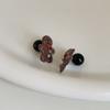 Wear Dripping Oil Before And After Fun Cartoon Gingerbread Man Stud Earrings Female Cute Exquisite Fashion Trend Versatile Earrings