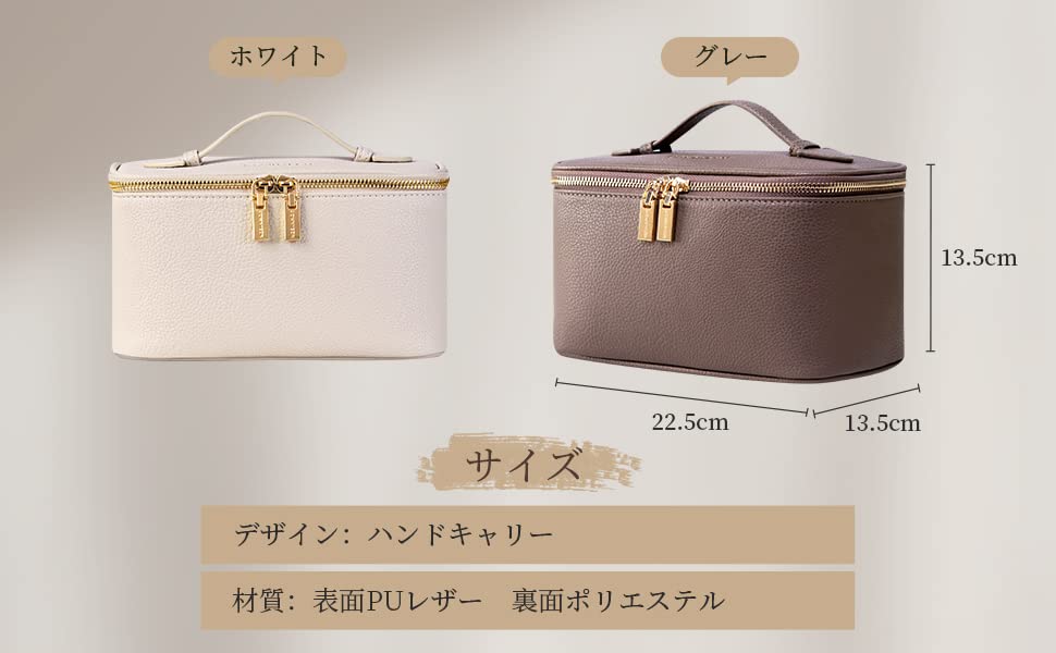 ROWNYEON Makeup Large Capacity Cosmetic Vanity Bag with Brush and Perfect for Makeup Tools Pouch, Pouch, Pocket, Travel-Friendly, Waterproof,
