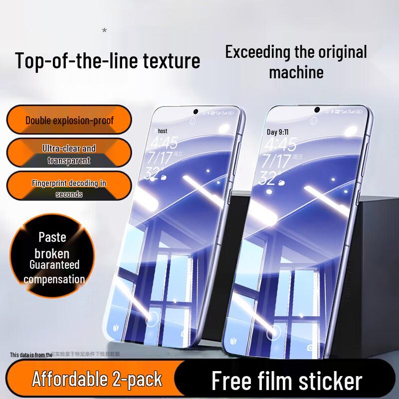 DIVI Super Dragon Crystal Tempered Glass Screen Protector for Redmi Note 14 Pro/Pro+ (2-Pack)