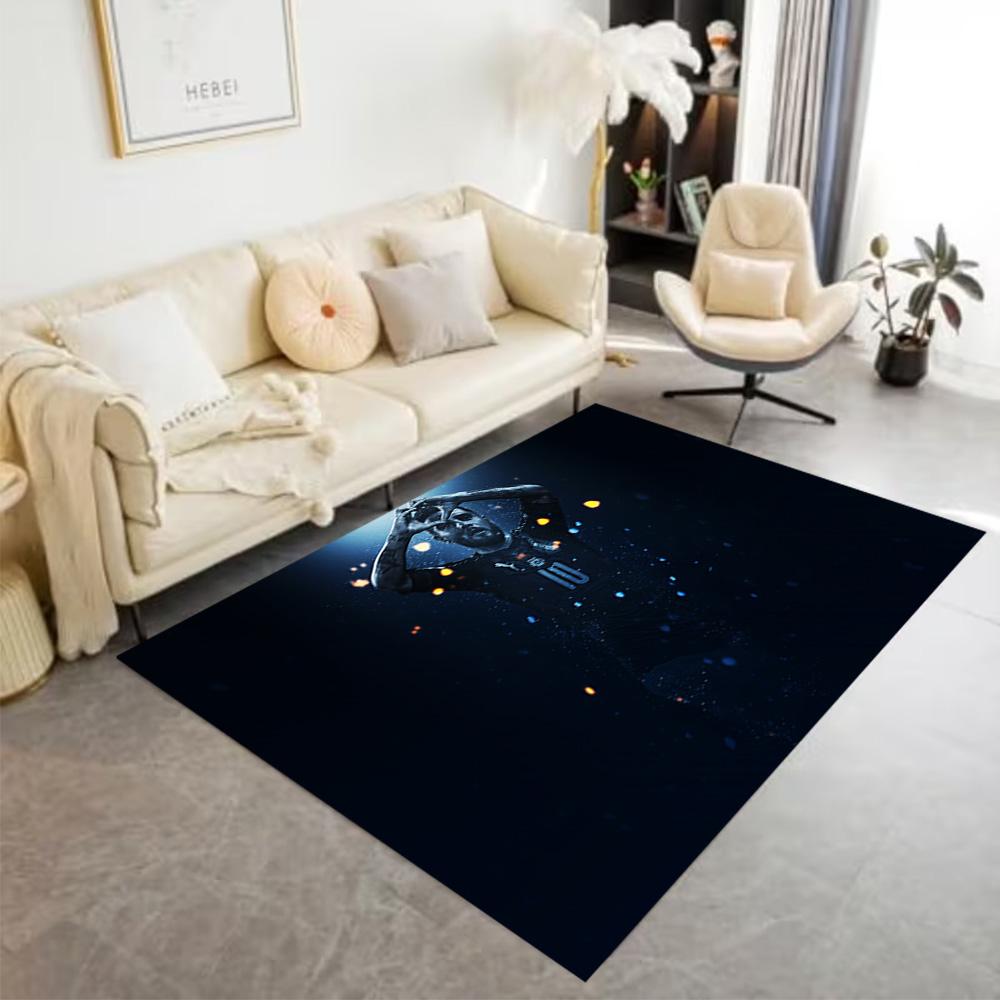 Ronaldo's Dynamic Leap Floor Mat Design for Outdoor Playrooms Foyer Living Rooms Anti-slip Rug Office Home Decor