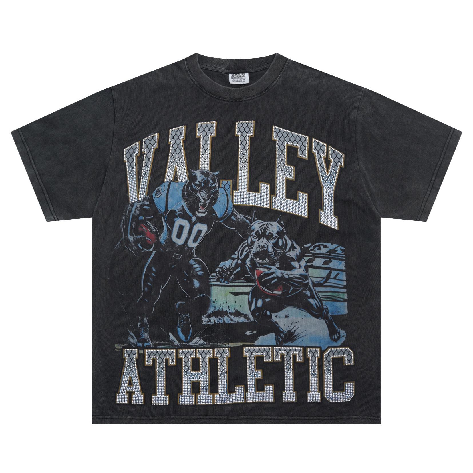 

V567 Vale Forever Valley Sport TEE Summer Street Trendy T-shirt Hot stamping high-quality trendy T-shirt short sleeved M