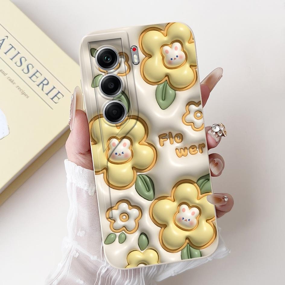 

Чехол для Tecno Camon 40 Чехол Camon40 Pro Новый Модный Цветочный Узор Ромашка Мягкий Силиконовый Защитный Чехол для Tecno Camon 40Pro 5G Capa Camon 40 4G CM5