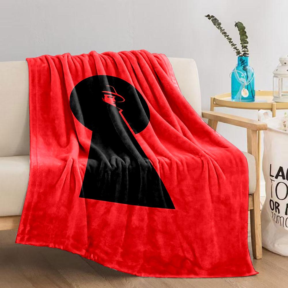 Mysterious Detective Silhouette for All Seasons Blanket Lunch Break Throw Gift