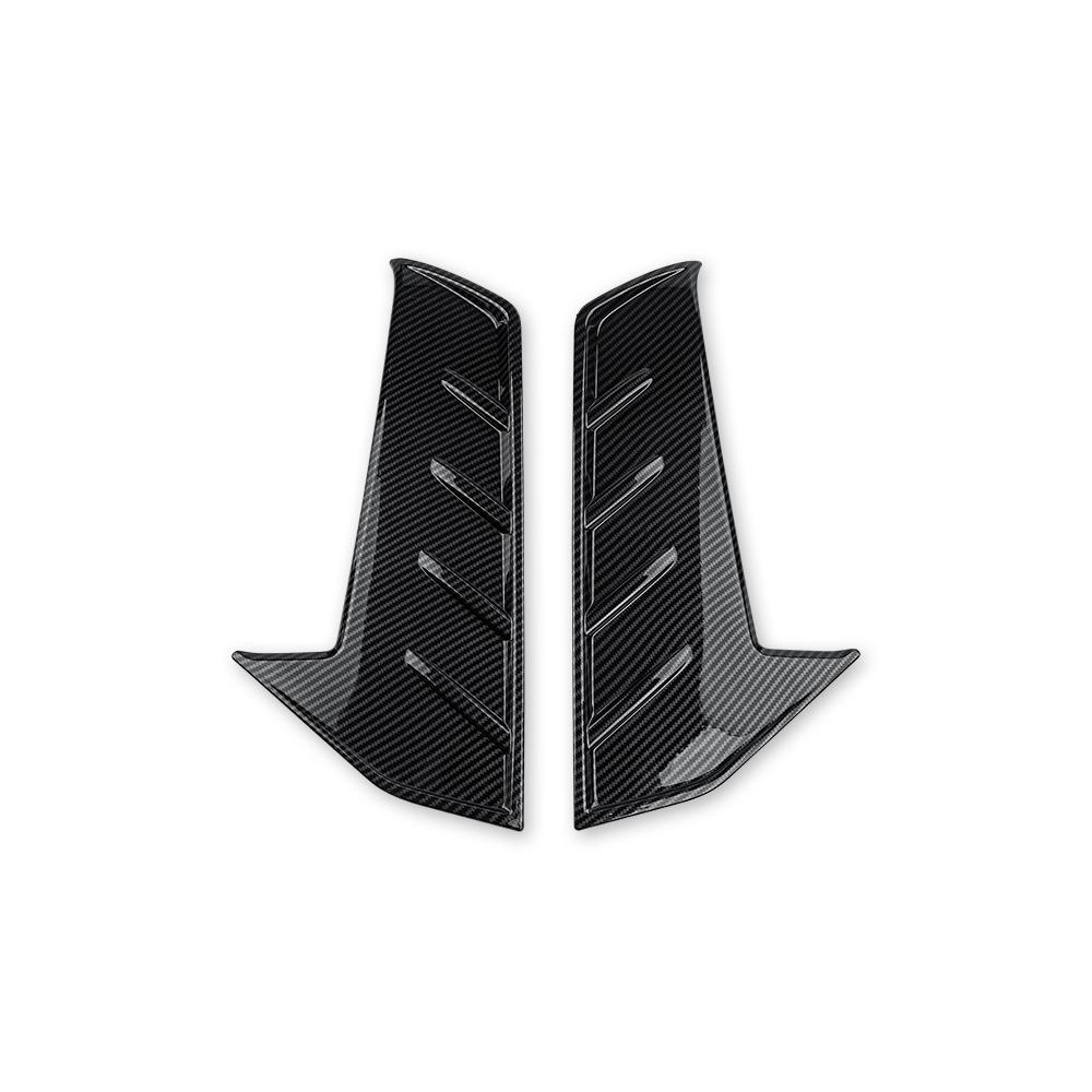 For Hyundai Elantra CN7 N Line (A) Red Exterior Style Front Bumper Side Fog Light Lamp Frame Decoration Cover Trim