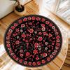 Cherry Blossom Round Rug Room Floor Mats Non-Slip Living Room Rugs Washable Carpet for Home Decor Mat