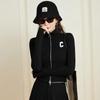 Women's Double-Zip Knit Stand Collar Jacket