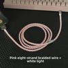 Benutzerdefiniertes DIY Handgefertigtes USB-C Weißlicht Magnetisches Mechanisches Tastatur Ladekabel für 8K Gaming