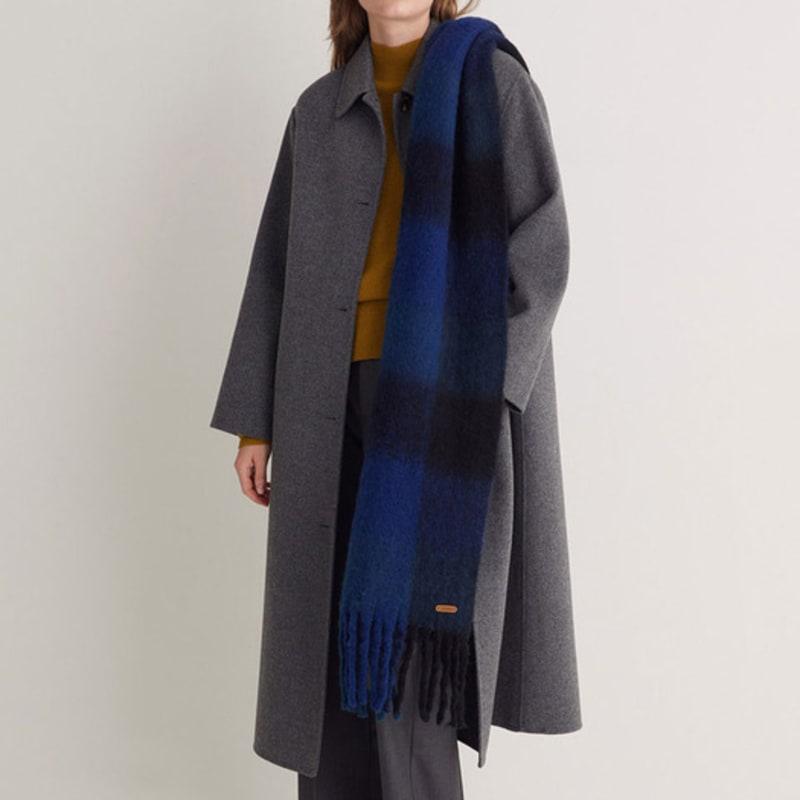 

YERSE Check Scarf_2 Colors BROWN F