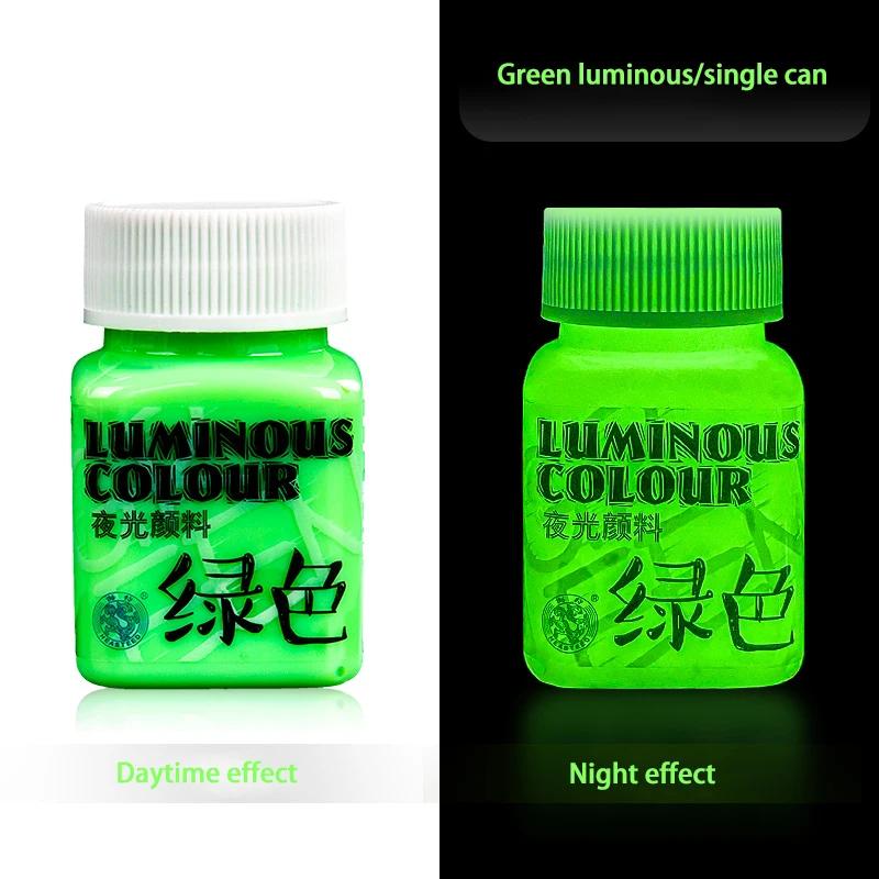 58ML Luminous Acrylic Pigment Fluorescent Paint Glow in Dark DIY Halloween Party Jewelry Nail Art Nail Beauty Resin Pigment