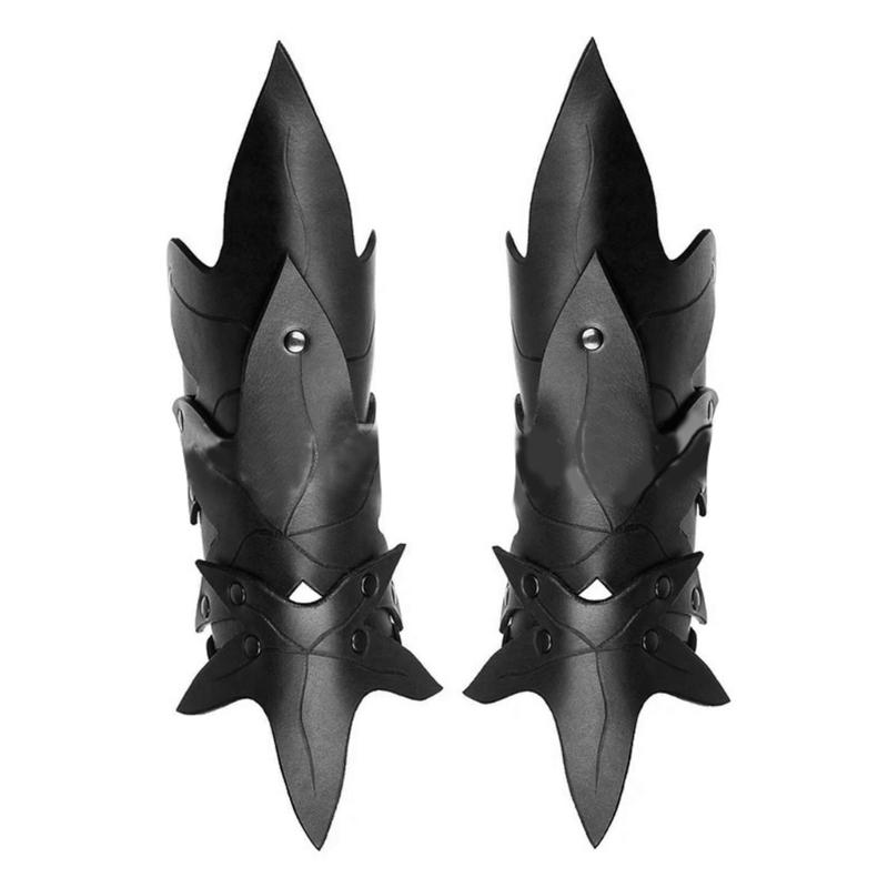 Medieval Punk Vintage Wrist Guard for Men for Parties and Festivals Vintage Arm Protector Lace Up Embossing Cuff