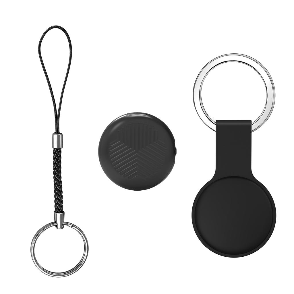 Ultra Thin Tracker for Luggage Keys Wallet Pet, Portable Item Finder with Lanyard and Protective Cover, Anti Lost