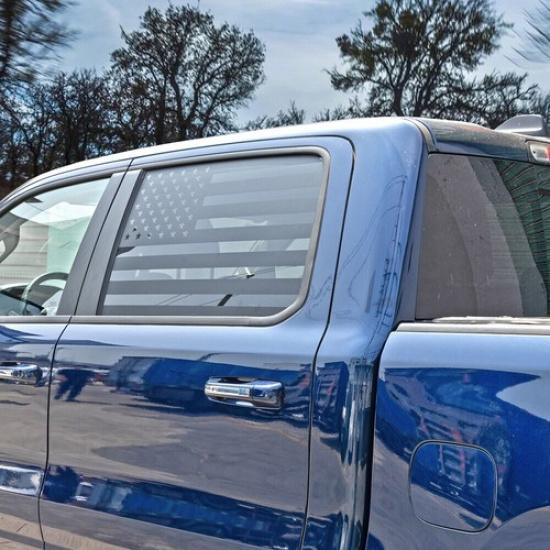 Black Rear Window Side Trim Sticker Decal Decoration For Dodge Ram 1500 2018+