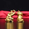 Small Brass Elephant Ornaments – Modern Living Room Decor Gift