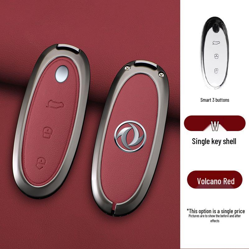 Dongfeng Nano 01 Key Case Set: 24 Models, Leather Key Protection Cover with Buckle for New Energy Vehicles