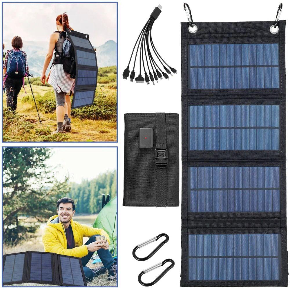 Waterproof 20W Foldable Solar Panel Kit Portable Environment Protection Foldable USB Solar Panel Durable Sensitive