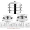 Stackable Stainless Steel Steamer Steamed Stuffed Bun Egg Tray  For Soup Pot Milk Pot