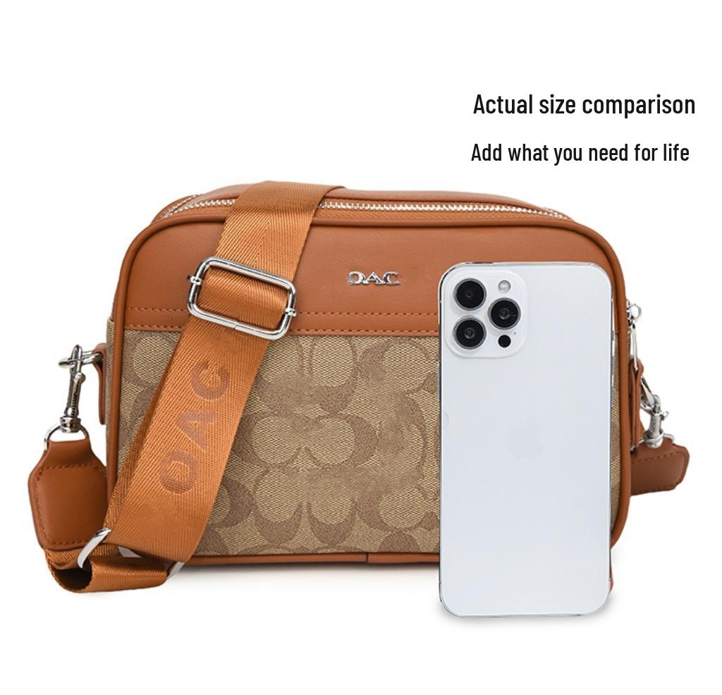 Trendige Damen Umhängetasche mit breitem Riemen - Vielseitiges und strukturiertes Design für Frauen