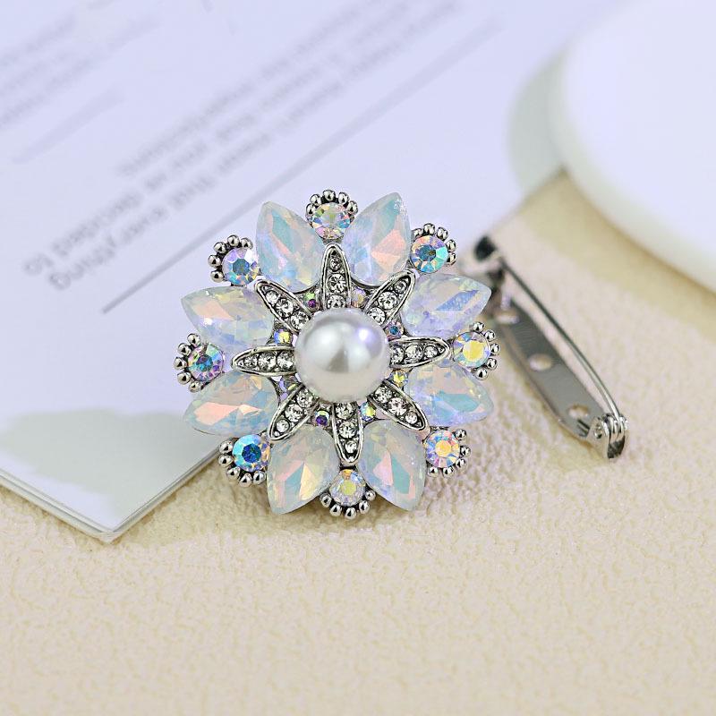 

2025 Красочная пряжка для шарфа со стразами: Корейская Мода Брошь-Булавка для Шарфов, Шалей и Костюмов