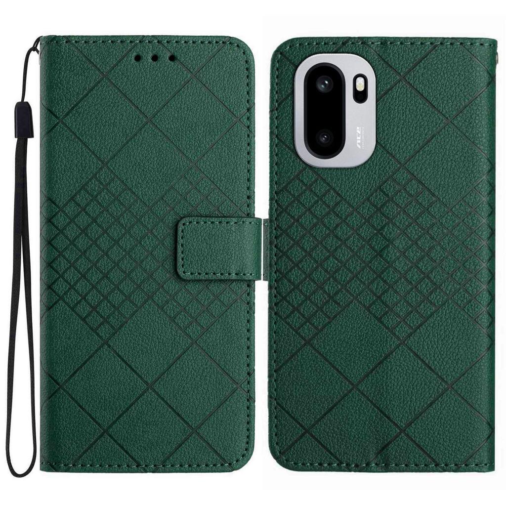 For OnePlus 15R 5G Case Wallet Imprint PU Leather Flip Folio Phone Cover