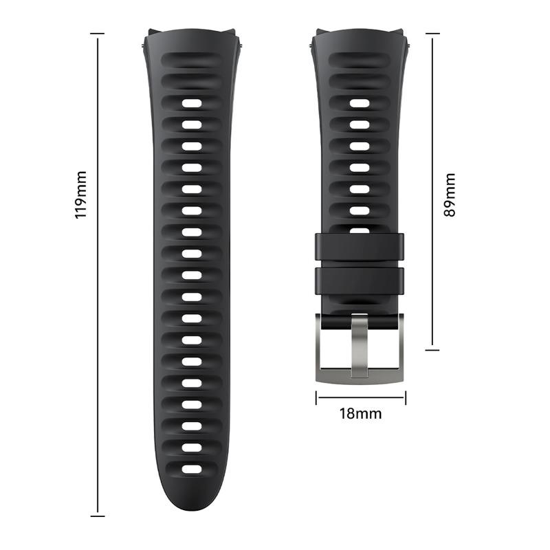 Original Silicone Strap For Huawei Watch 5 42MM No Gaps Rubber Sport Band For Huawei Watch 5 46mm Business Quick Release Band