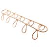 Clothes Hat Hanging Hooks 5-Hook Rattan Wall Hanger Garments Organizer Rack Wall Storage Decor Kids Room Wall Mounted Hanger