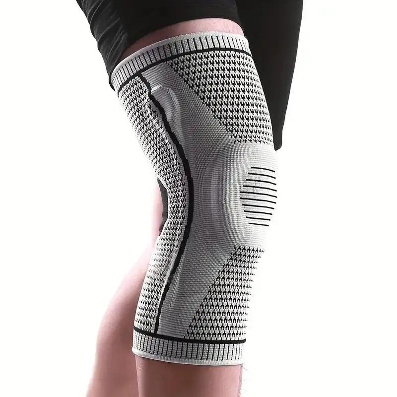 Durable And Safe 1Pcs Non-Slip Knee Support Brace With Patella Gel Pad Stabilizers Comfort-Fit Compression Sleeve For Arthritis Sports