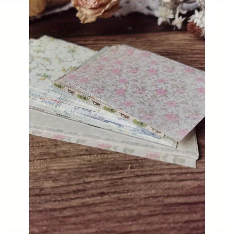 60pcs Floral Pattern Material Paper Back To School