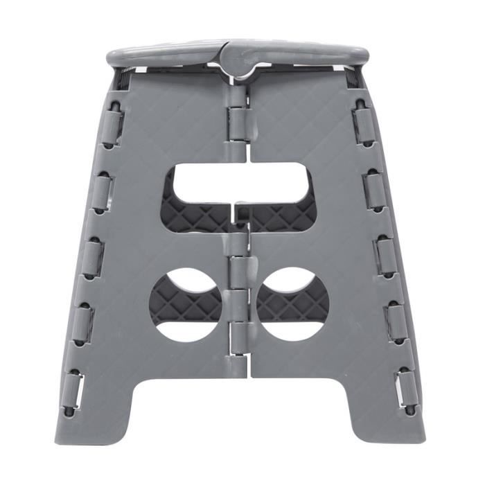 Arregui TB-032-G Tabouret Pliant Multiusage, Marchepied, 32 cm de hauteur, gris