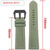 Extended matte crazy horse Frosted leather watchband 22m 24mm For Pam111 441 Hamilton Tissot Omega Casio men Vintage watch strap
