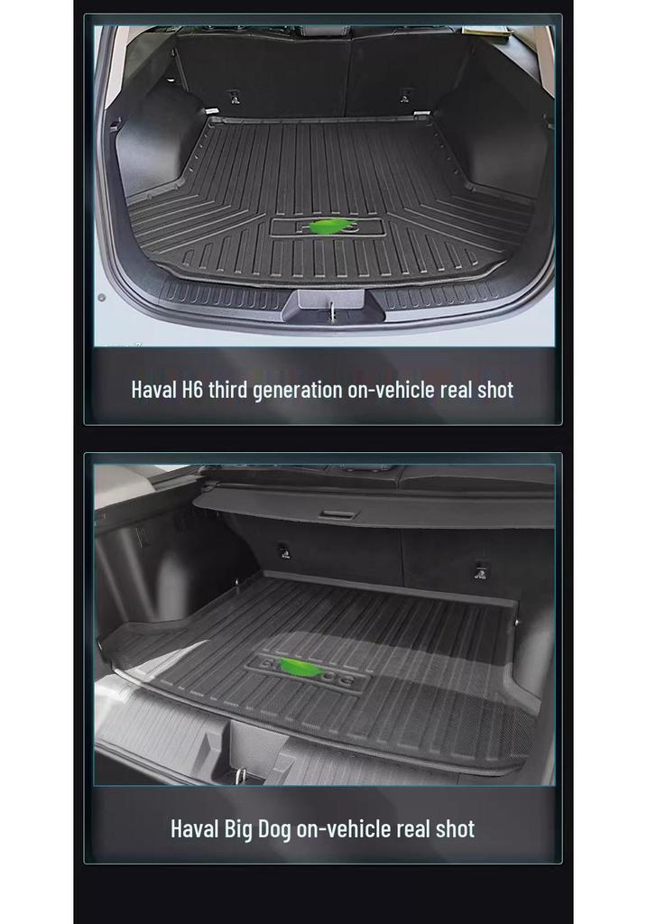 3D All-Weather TPE Floor and Trunk Mats for 2026 Chery iCAUR ICAR V27 with Carbon Fiber Texture Backrest