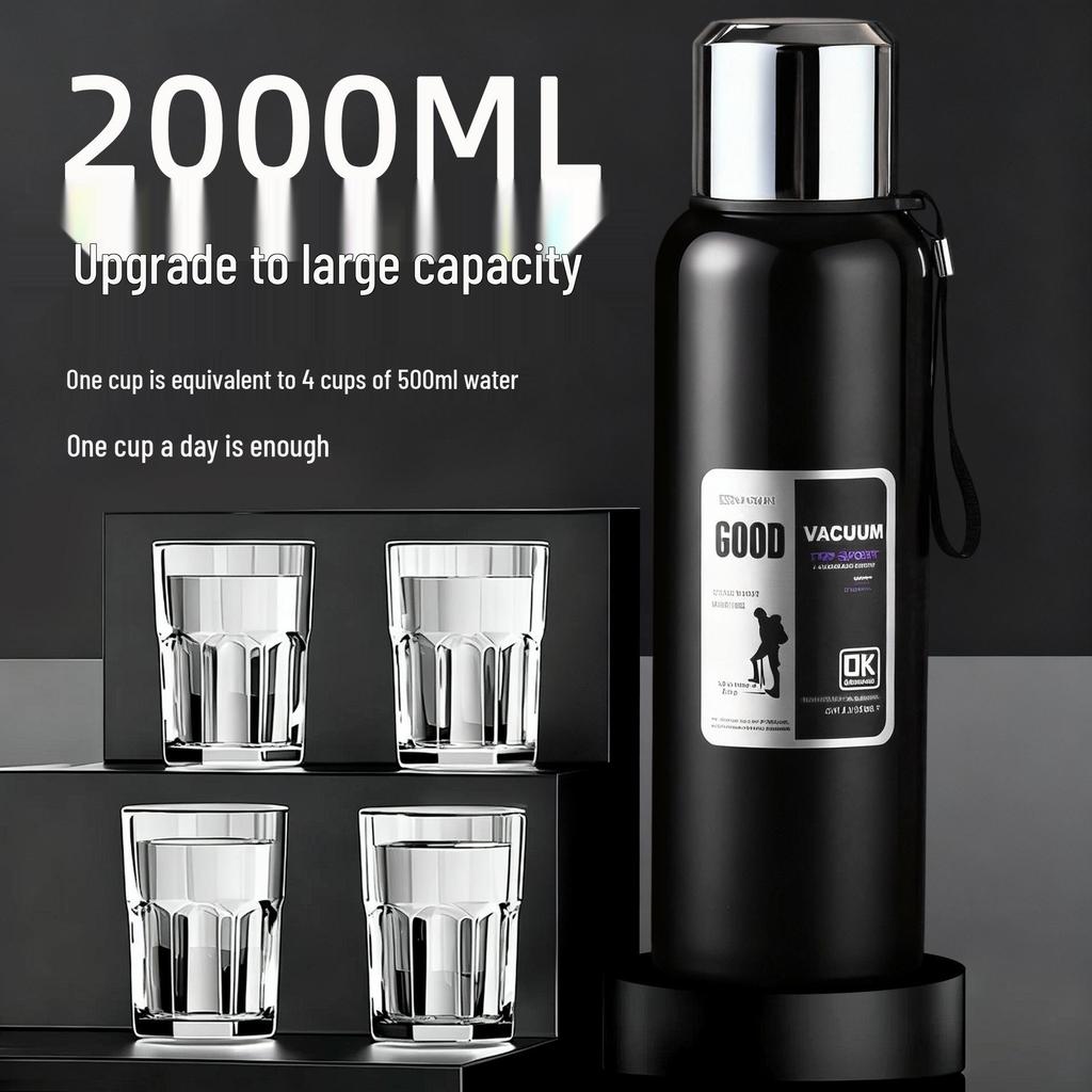 316 Stainless Steel Insulated Kettle with Tea Separator - Large Capacity, Custom Logo, Unisex