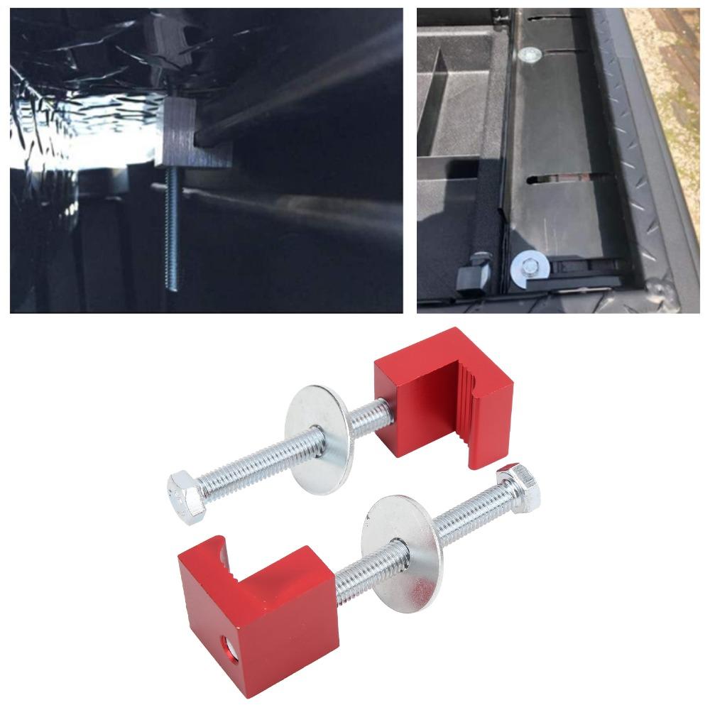 4PCS Universal Tool Box Tie Down Aluminum Alloy No Drill Mounting Kit  Pickup Tool Box Mounting