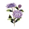 Flower Metal Brooches For Women Cute Romantic Colorful Alloy Crysal Plant Brooch Pin Party Birthday Jewelry