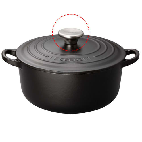 Le Creuset Edelstahl Topfknopf (Groß) [Offizielles japanisches Produkt]