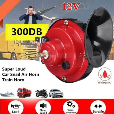 2PCS Laute Luft Elektrische Schnecke Einzel Horn Wasserdichte Motorrad Schnecke Horn 12v Doppel Horn Raging Sound Raging sound für Auto Motorrad