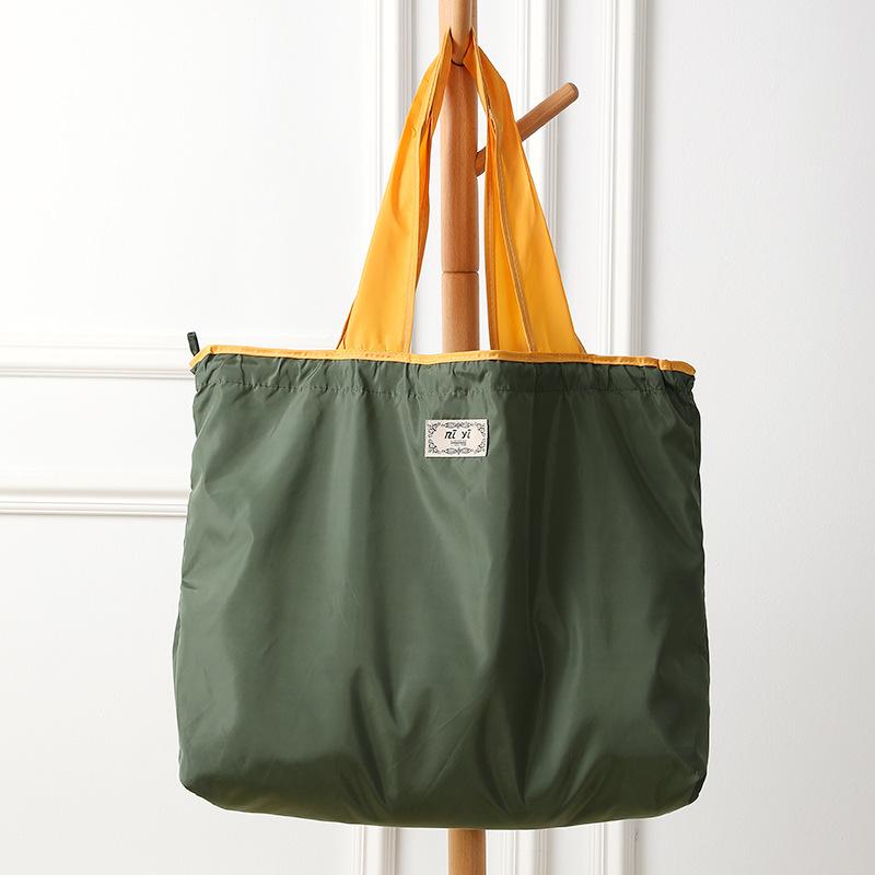 Storage Bag Household Large-capacity Large Drawstring Shopping Bag Foldable Portable Tote Bag Moisture-proof and Dust-proof Storage Bag