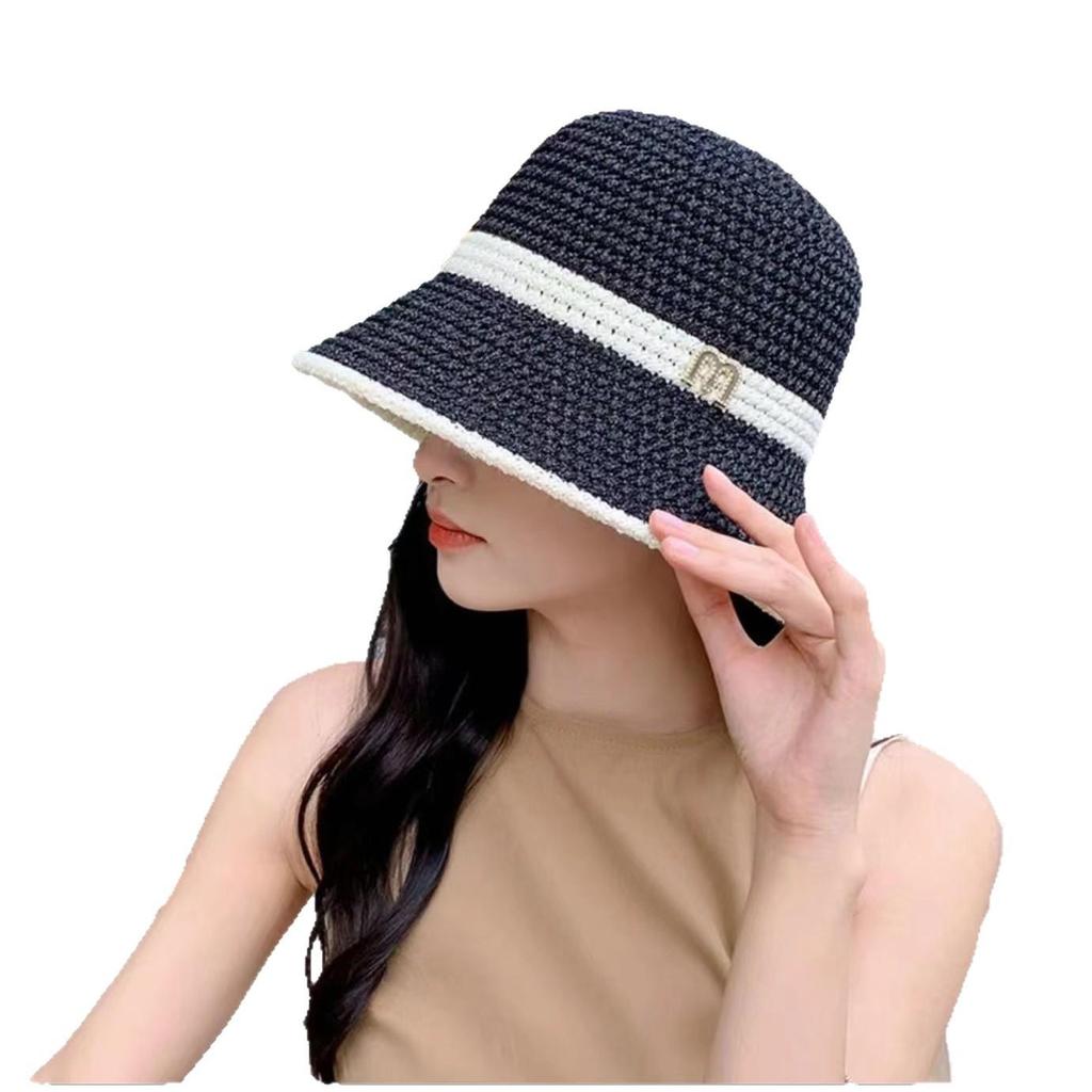 Women's Summer Sun Protection Straw Hat – Breathable, Large Brim, Thin Style Bucket Hat