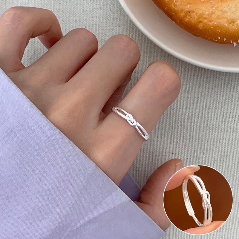 Butterfly Unique Adjustable Knot Floral Ring Collection Stylish Copper Geometric Design For Daily Wear