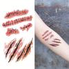 Halloween Temporary Tattoos Realistic Tattoo Stickers Halloween Party DIY Bloody Halloween Decorations Halloween Look 1PC