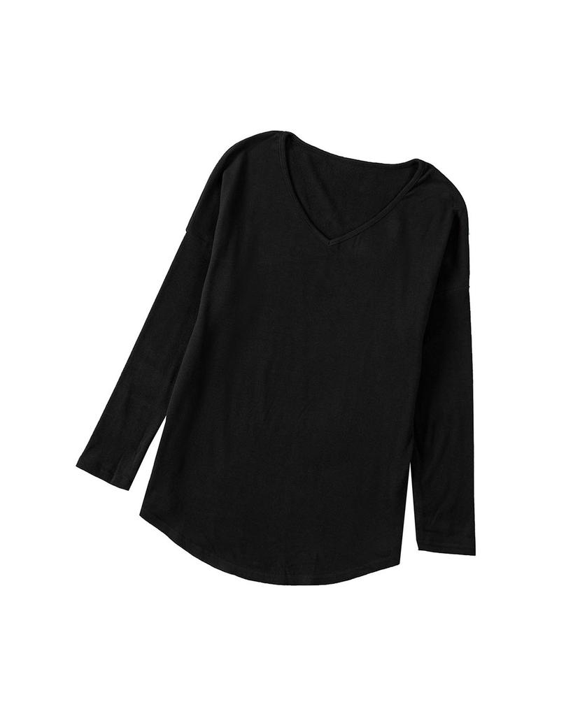 Azura Exchange V Neck Long Sleeve Knit Top